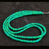 Opale verte naturelle 5x3mm - 4x2mm perles lisses, perles de pierres précieuses opale ordinaire, opale éthiopienne 17 pouces pour bijoux