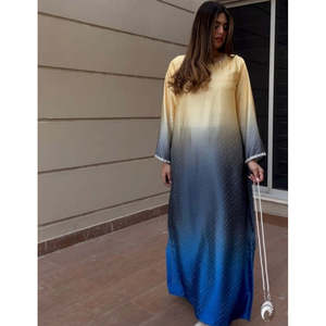 Luxury Loose Silhouette Kaftaan Wear with Natural Waistline - Product Image 1