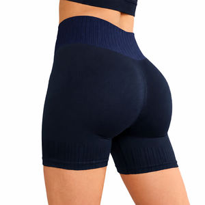 Shorts Deportivos de Cintura Alta para Mujer, Transpirables, Compresivos, Elásticos, para Gimnasio, Yoga y Fitness, de Nailon y Spandex - Product Image 4