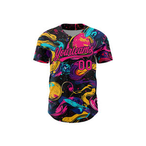 Camiseta de Béisbol Ligera y Transpirable de Diseño Holgado con Mangas Cortas, Diseño Personalizable - Camiseta de Entrenamiento de Poliéster - Product Image 2