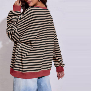Sudaderas de lana de algodón de nuevo estilo para mujer, precio de fábrica, ropa informal transpirable de manga larga, sudadera de mujer de gran tamaño - Product Image 2