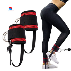 Sangle de cheville réglable avec bandes d'exercice Poids de cheville Bande de résistance avec sangle de cheville avec machine à câble - Product Image 1