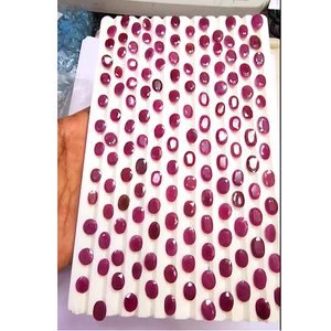 492 piezas de rubí natural de 10mm a 18mm faceta rectangular ovalada 1250 Cts lote Iroc ventas alta calidad rubí corte piedra preciosa suelta US $629 - Product Image 5