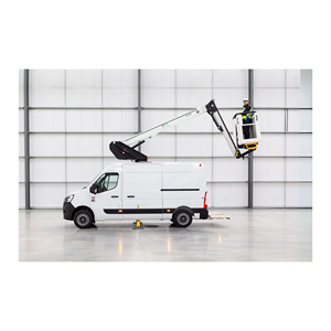 Plateforme de travail avec capacité de portée élevée, points de harnais de sécurité et système d'extension de flèche lisse - Product Image 1