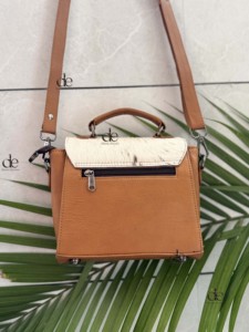 Vrais cheveux cacher fourrure nouveau élégant Vintage cuir de vachette sac à main bandoulière sac à bandoulière multi-usage femmes sac à bandoulière vente chaude - Product Image 4