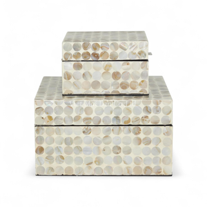 Caja de Joyería Artesanal de Nácar, Caja de Almacenamiento con Incrustaciones de Concha para Decoración del Hogar de Lujo y Exhibición de Regalos - Product Image 4