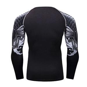 Fabricación Hombres Use Rash Guard Transpirable Mangas largas Fitness Wear Custom Rash Guard para hombres - Product Image 5