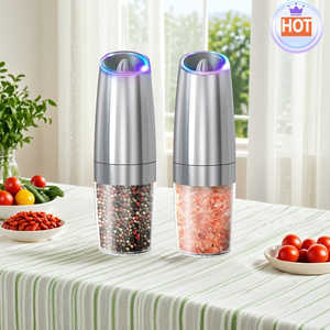 Molinillo Eléctrico de Pimienta y Sal CLITON de Acero Inoxidable con Luz LED, Grosor Ajustable, Molinillo Mejorado de Mayor Capacidad - Product Image 6