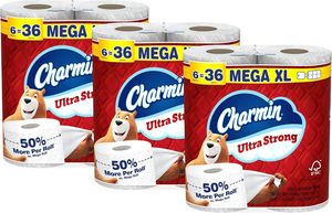กระดาษชำระชาร์มิน อัลตร้า สตรอง 18 ม้วนขนาดเมก้าเอ็กแอล = 108 ม้วนขนาดปกติ - Product Image 4