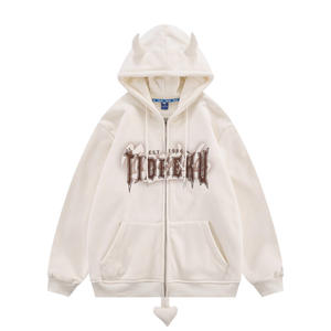 Sudadera con Capucha de Algodón Grueso de 450 g/m² para Hombre y Mujer, Sudadera Extra Grande de Estilo Urbano, Sudadera Lisa Gruesa Personalizada - Product Image 4