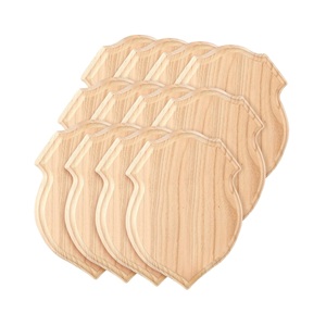 Innkeeper Wood Plaque <b>Blank</b> 14 X 6 Inch <b>Wooden</b> Shield Plaque Unfinished <b>Blank</b> Signboards <b>for</b> <b>Crafts</b> Carving Burning - Product Image 5