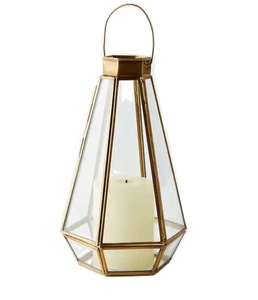 Nouvelle lanterne décorative en verre uni en métal faite à la main pour décoration de mariage intérieure et extérieure de meilleure qualité - Product Image 1