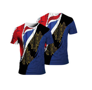 Vente en gros de t-shirts pour hommes en polyester 100% séchage rapide t-shirts à impression personnalisée à sublimation - Product Image 6