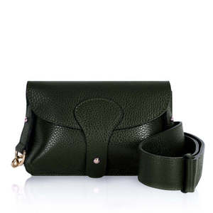 Bolso bandolera de cuero italiano con correa ancha y gruesa - Mediano - PS587 - Product Image 2