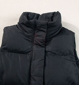 Gilet d'hiver long pour femme avec col montant et fermeture à glissière hauts chauds Chaleco Mujer Gilet Casaco Feminino manteau de printemps - Product Image 3