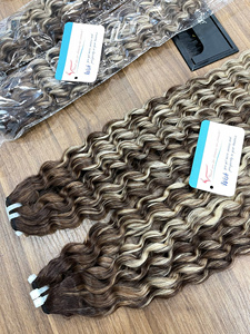 Paquetes de cabello Remy virgen directo de fábrica vietnamita, cabello rizado al vapor, extremos dobles dibujados, envío directo - Product Image 5