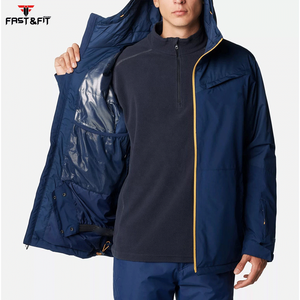 <b>Men's</b> High Quality Long Sleeve Softshell Windbreaker <b>Jacket</b> Stand Collar Waterproof Breathable Casual Winter Wear Wholesale - Product Image 3