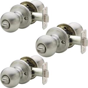 Matte <b>Black</b> <b>Door</b> <b>Knob</b> Simple Design for Interior <b>Doors</b> Sleek Round Handle for Home Bedroom Office Long Lasting Hardware - Product Image 6