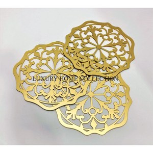 Maravilloso diseño de mesa de latón y Metal, plato cargador de comida de lujo, recién llegado, Plato decorativo para restaurante y fiesta de eventos - Product Image 4