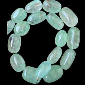 Russian Emerald Tumble Nuggets <b>Beads</b> Natural Green Gemstone Strand for Jewelry Making Necklace Bracelet <b>Direct</b> Supply India 2025 - Product Image 3