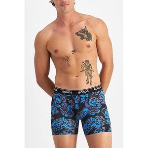 <b>Men's</b> Anti-Chafing Anti-Bacterial Breathable Boxer Briefs Classic Rise Viscose/<b>Bamboo</b> Knitted <b>Underwear</b> Long Style Comfortable - Product Image 1