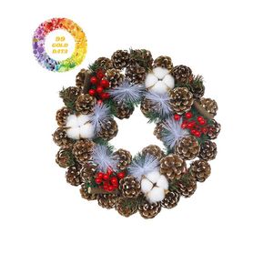 Grandes coronas de Navidad al aire libre hecho a mano Led LUZ DE Navidad guirnaldas de Navidad guirnaldas hermosas - Product Image 2