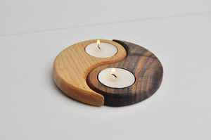 Wooden <b>Tealight</b> <b>Holder</b> Reclaimed Wood Candle <b>Holder</b> Centerpiece Decor - Product Image 6