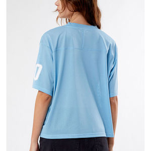 เสื้อเจอร์ซีย์ฟุตบอลเสื้อเจอร์ซีย์เสื้อฟุตบอลโอเวอร์ไซส์แบบตาข่ายระบายอากาศ - Product Image 3