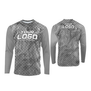 Sudadera CON CAPUCHA DE PESCA UPF50 + camisas de pesca al por mayor con capucha logotipo personalizado manga larga poliéster secado rápido al aire libre ligero - Product Image 5