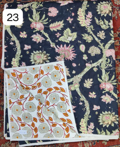 Edredones Kantha de retazos de algodón Reversible hechos a mano, elegantes soluciones de cama para todas las estaciones para una comodidad acogedora y una decoración elegante para el hogar - Product Image 3