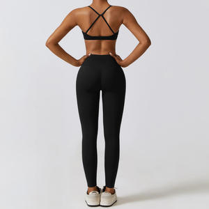 Wholesale Fitness Clothes for Gym Wear Women Sets 3 Pieces <b>Yoga</b> <b>Jackets</b> Workout Leggings Sports Bras Top Sportswear Set - Product Image 5