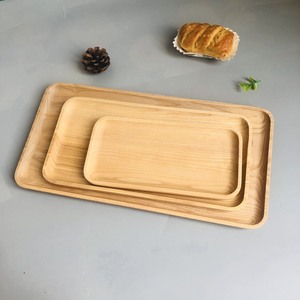 Bandeja Rectangular de Madera Maciza, Plato de Almacenamiento de Frutas, Platillo, Bandeja de Té, Postre, Plato de Cena, Bandeja para Servir Sushi, Soporte para Maceta - Product Image 2