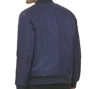 Blouson Aviateur Homme Haute Qualité Personnalisé OEM Léger Chaud Imperméable en Polyester Coupe-Vent Style Pilote Col Montant Hiver