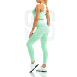 Ensemble de yoga pour femmes de haute qualité, nouveau style 2024 - Spandex/Polyester, séchage rapide, respirant, léger, logo et taille personnalisables - Product Image 2