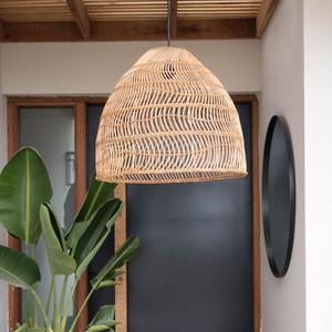 Rattan Lampshade Handwoven Wicker Natural Bamboo Rattan Home Hotel Restaurant Lighting <b>Large</b> Pendant Light <b>Chandelier</b> Lamp - Product Image 3