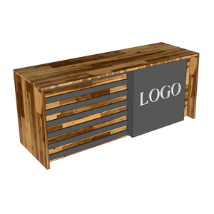 1.8m Melaleuca Wood Reception <b>Desk</b> Modern Design Durable Adjustable <b>Foldable</b> for School Bar Hospital Supermarket Basement Use - Product Image 4