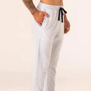 Custom Logo Heavyweight Cotton Fleece Sweatpants for <b>Men</b> Breathable High Waist <b>Jogger</b> Pant Casual Fitness Running Gym Fabric - Product Image 2