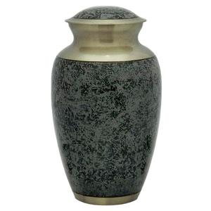 Urne de crémation en laiton magnifiquement conçue avec un artisanat artisanal et une finition élégante par Axiom Home Accents - Product Image 1