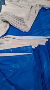 Tissu personnalisable de bâche de PE dans l'orange argentée blanche bleue-selon les exigences de client - Product Image 3