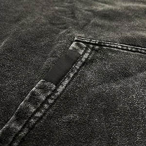 Sudadera con capucha lavada con ácido de algodón 100% para hombre, ropa informal para la temporada de invierno, precio de venta completo - Product Image 3