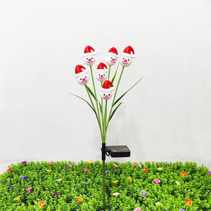 Lampadaires de musique à énergie solaire de Noël et Halloween avec des lampes de jardin d'ambiance festive de différentes formes et couleurs - Product Image 1