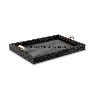 ถาดอาหารไม้เนื้อแข็งพร้อมด้ามจับทองเหลืองในราคาที่น่าดึงดูด,รูปร่างและขนาดที่ดีที่สุดสามารถปรับแต่งได้ - Product Image 6