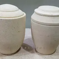 Urne per cremazione in arenaria (biodegradabili) per adulti/animali domestici