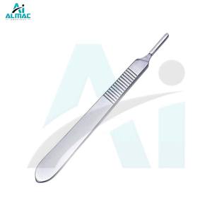 Instrumento quirúrgico con mango de bisturí de acero inoxidable ALMAC OEM para uso a largo plazo en hospitales, prácticas clínicas veterinarias CE ISO - Product Image 1