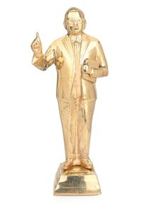 Estatua de Latón del Dr. Bhimrao Ambedkar, 12 Pulgadas de Altura, Decoración Dorada para el Hogar, Estilo Moderno - Product Image 4