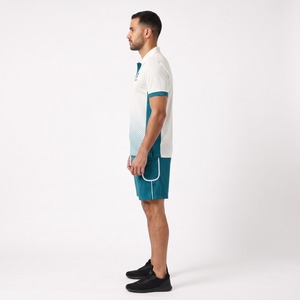 <b>Men's</b> Pickleball Polo and <b>Shorts</b> Set Polyester Sublimated Pockets Embroidered Custom Logo OEM Wholesale - Product Image 3