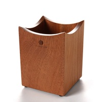 Porta Cubiertos de Madera de Color Marrón Natural, Diseño Moderno, Decorativo para el Hogar y la Cocina, Precio Económico, Venta al Por Mayor