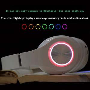 B39低コストワイヤレスゲーム用ヘッドセットアクティブノイズキャンセルRGB照明トランスレータタッチスクリーン長いバッテリー寿命 - Product Image 5