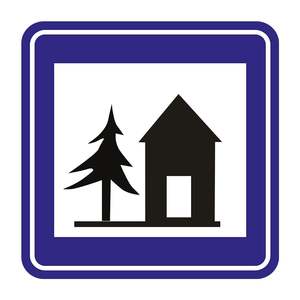 Panneau de signalisation pour camp de jeunes B-36, durable, avec options de pliage et de pose, conception flexible - Product Image 3
