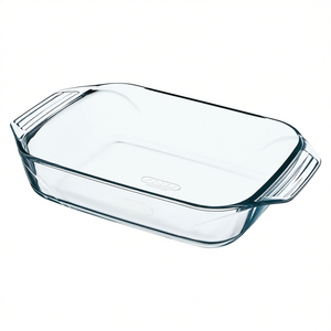 ORTES Transparent 408B000 8046 Plat à four en verre borosilicate (35x23x6cm) pour Pyrex, pour utilisation au four, durable et résistant à la chaleur - Product Image 3